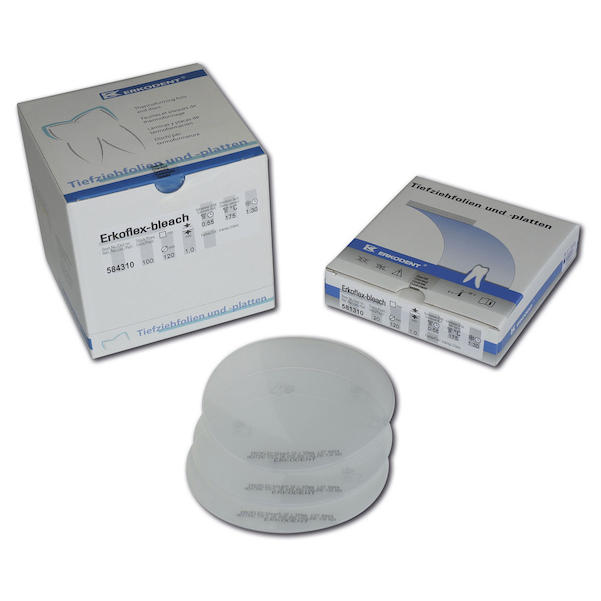 Erkoflex-bleach transparent, mit Isolierfolie, Ø 120 mm (rund)