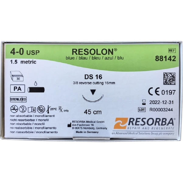 RESOLON® blau monofil - Nadeltyp DS 16