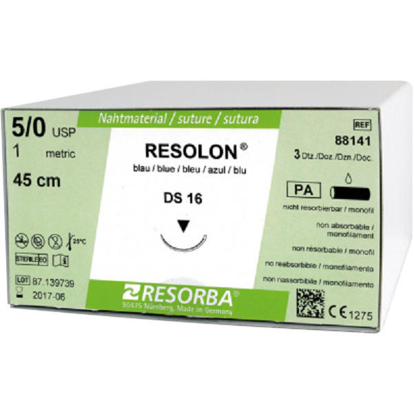 Resorba RESOLON® blau monofil - Nadeltyp DS 16
