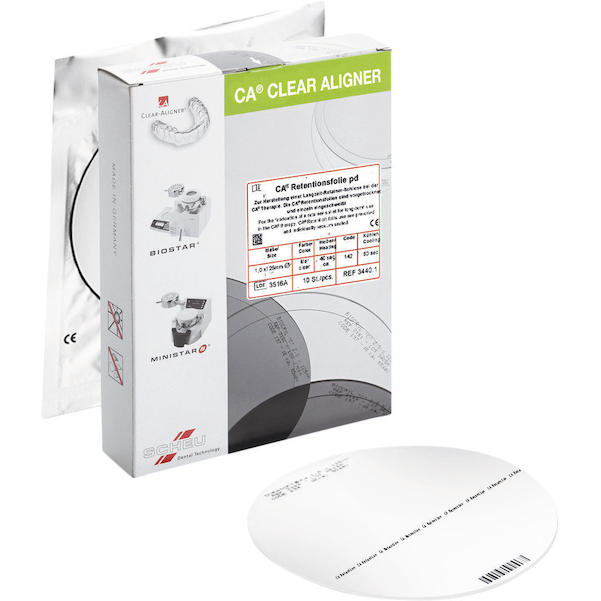 CA® Clear Aligner Retentionsfolie pd Ø 125 mm (rund)