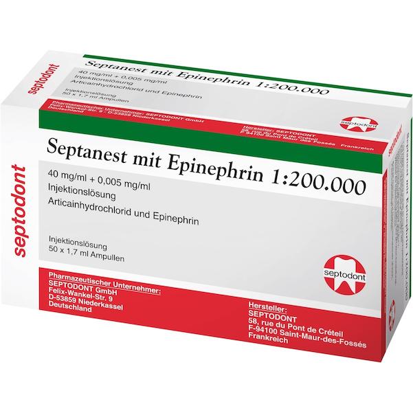 Septanest mit Epinephrin 1:200.000