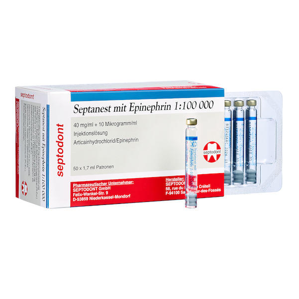 Septanest mit Epinephrin 1:100 000