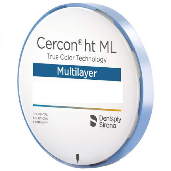 Multilayer Disks Cercon® ht Multilayer Disk Ø 98 mm | B1, Stärke 14 mm | Dentsply Sirona ...
